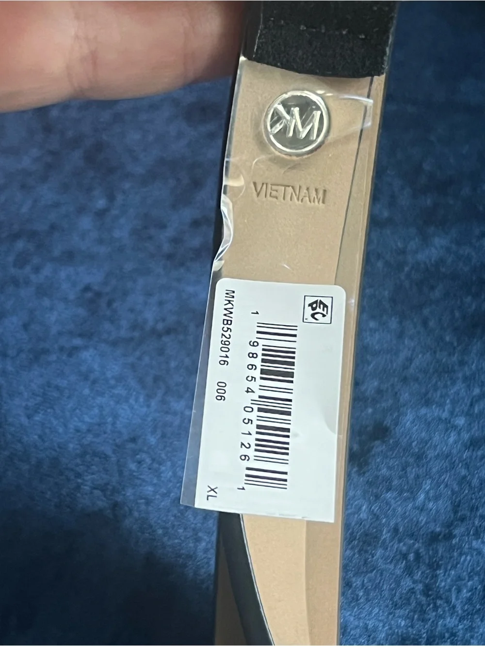 Michael Kors Black Genuine Leather Belt – XL – Brand New 46”